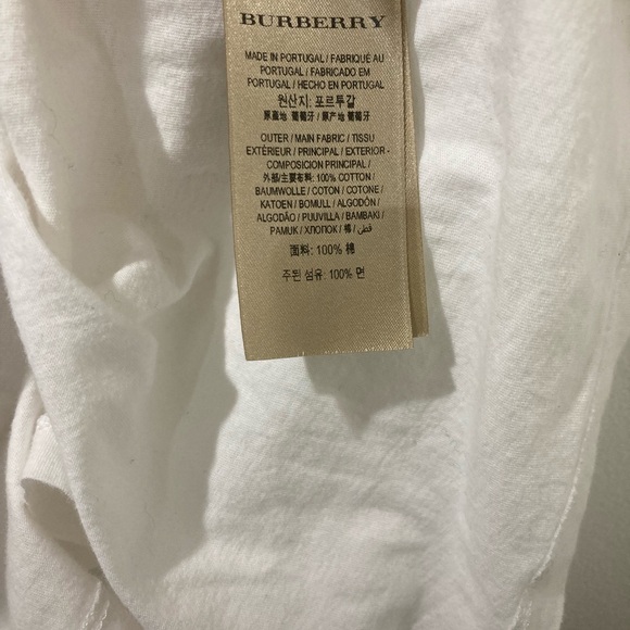 PRELOVED AUTHENTIC WOMENS BURBERRY DOODLE PRINT TSHIRT LARGE - Picture 6 of 6